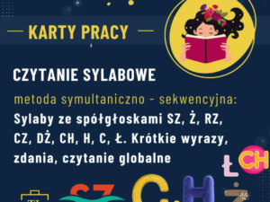 sylaby ze spółgłoskami SZ, Ż, RZ, CZ, DŻ, CH, H, C, Ł