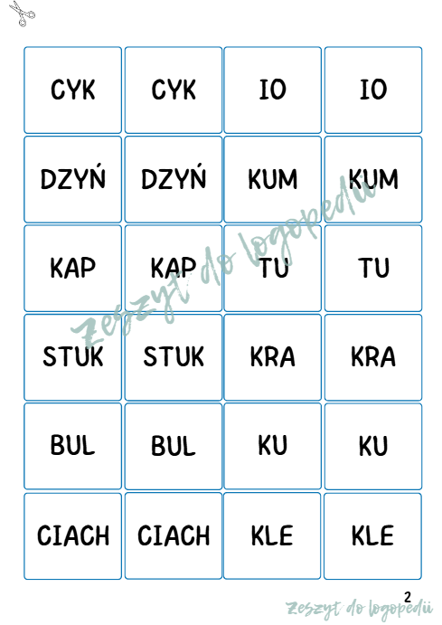 Krzyżówki sylabowe -20 kart - obrazek 2