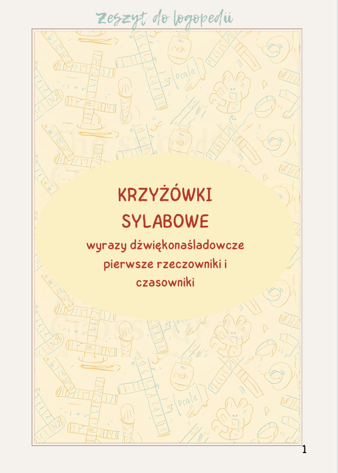 Krzyżówki sylabowe -20 kart
