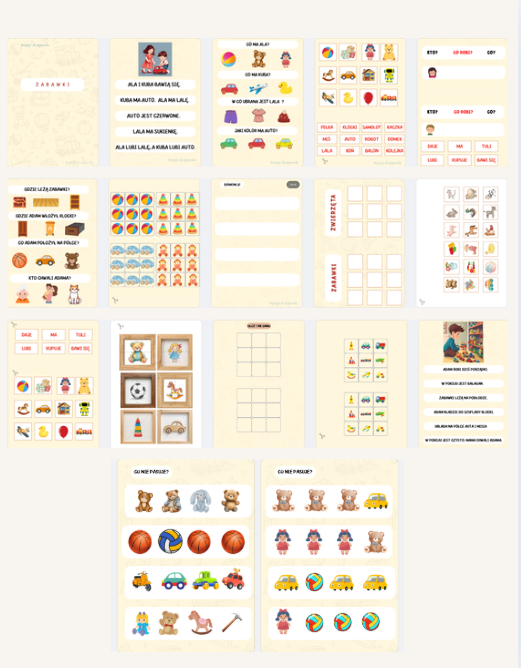 Zeszyt tematyczny - zabawki - obrazek 2