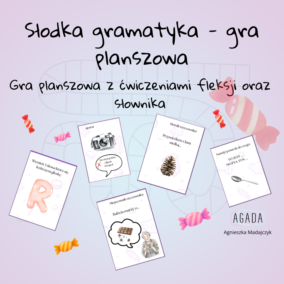 Słodka gramatyka - gra planszowa